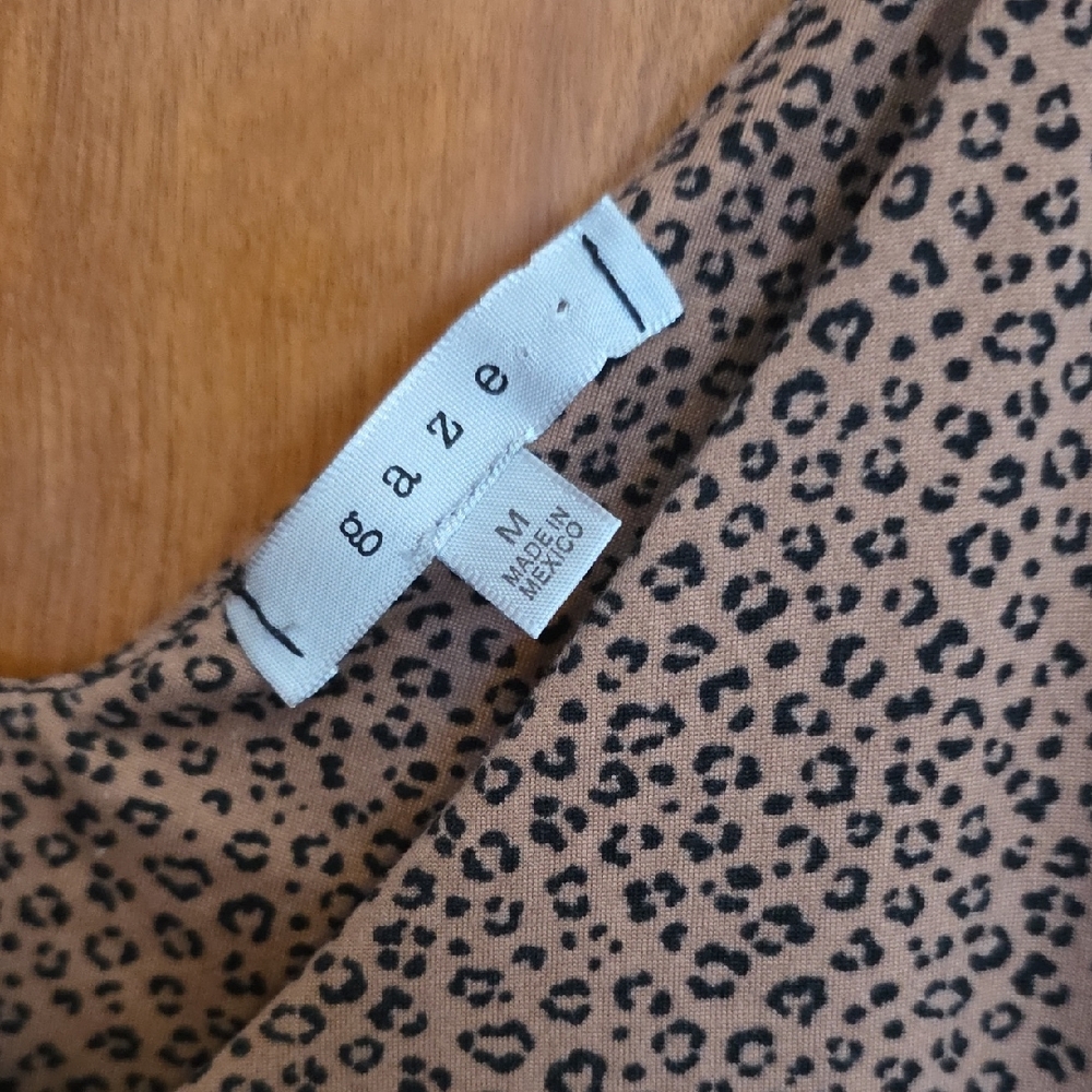 Gaze Brown Leopard Print Camisole - Picture 2 of 3